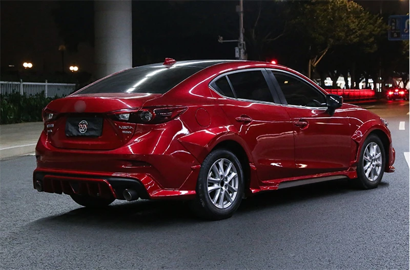 Подходит для mazda 3 обвес крыла 15 16 17 18 19 лет седан Воздухозаборники вентиляционные крышки автомобиля refitt широкий кузов аксессуары 4 шт