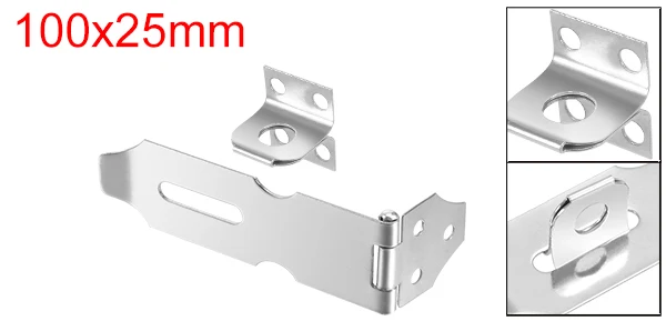3.9 Inch Uxcell 1/2/3/4/5/10/16 шт. Hasp штапельного защелку 100/109/124/135 мм Длина Нержавеющая сталь мебель шкаф для кухонных шкафов - Цвет: 3.9 Inch
