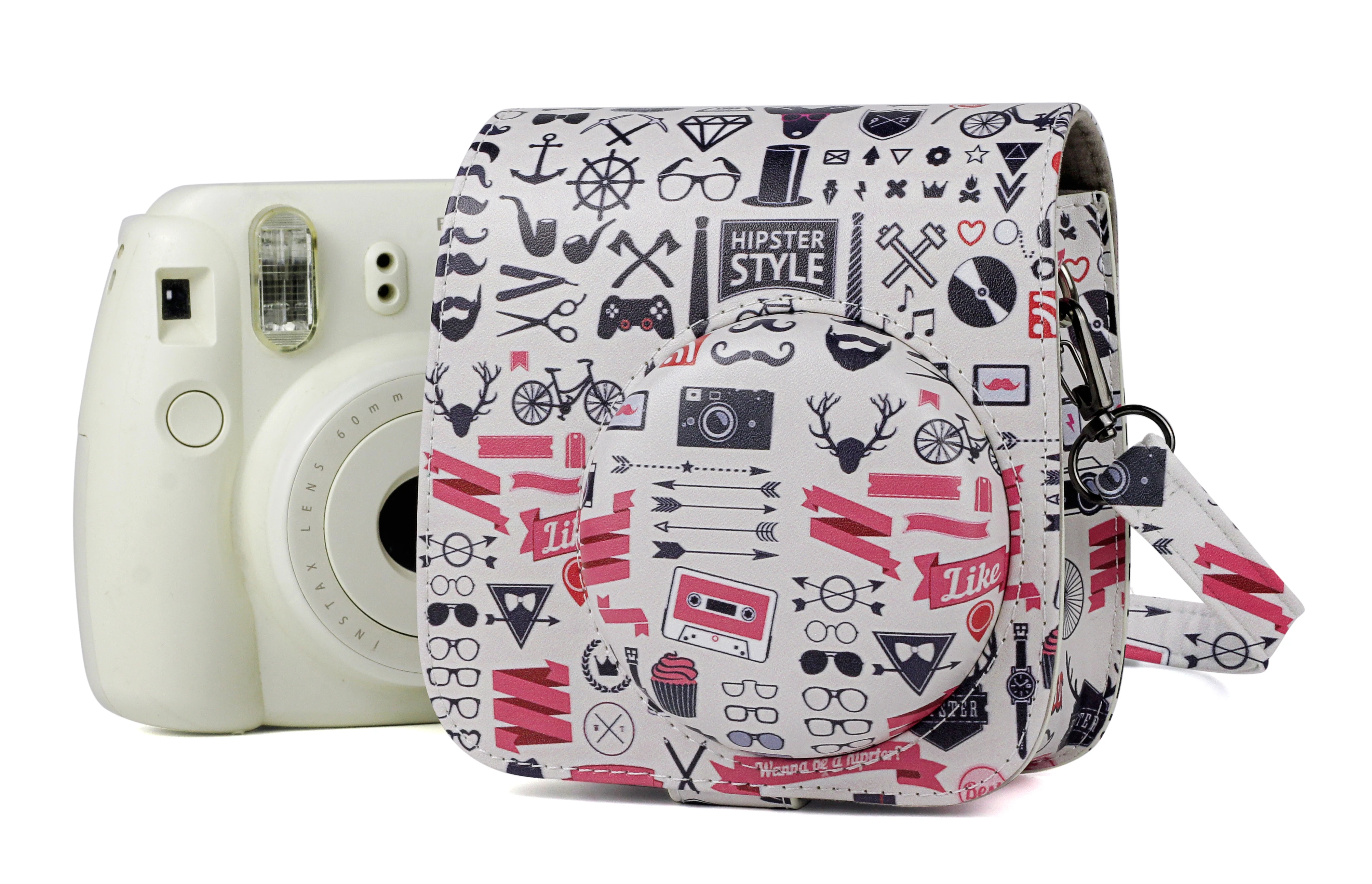 Для Fujifilm Instax Mini 9 мгновенная камера хиппи чехол сумка из искусственной кожи защитный чехол с плечевым ремнем