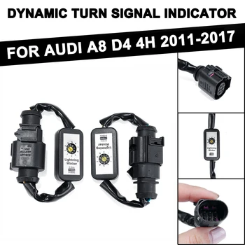 

2pcs Add-on Module Wire Harness Dynamic Turn Signal LED Taillight Indicator Left & Right Tail Light For Audi A8 D4 4H 2011-2017