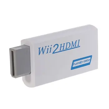 

For Wii to HDMI 2 HDMI Full HD FHD 1080P Converter Adapter 3.5mm Audio Output TV