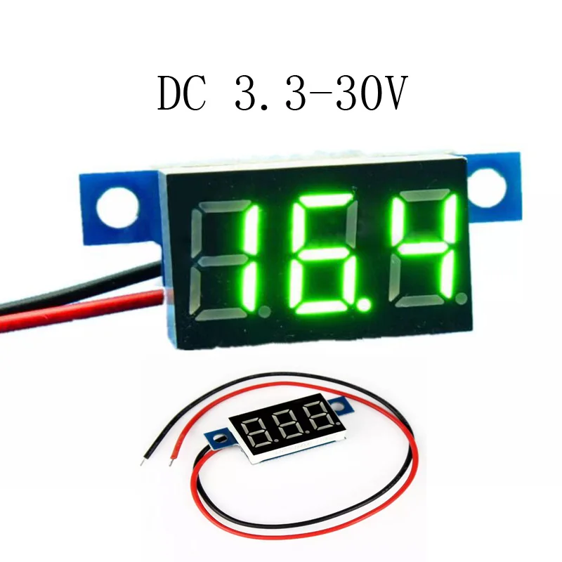 Мини цифровой вольтметр измеритель DC0 30V панель усилитель тестер детектор 0 36