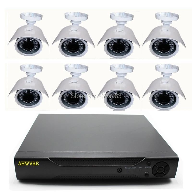 

8CH CCTV System 720P/1080P 8PCs AHD Security Camera DVR IR-CUT outdoor CCTV Camera Security System Video Surveillance Kit