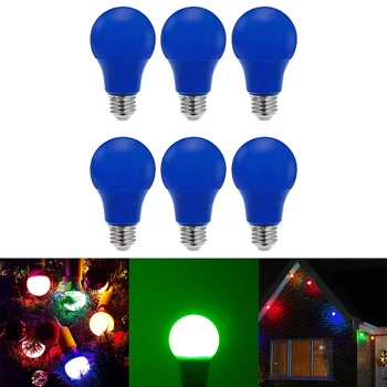 

NEW 6Pcs LED Color Light Bulbs 40W Equivalent Light Bulbs with E27 Medium Base