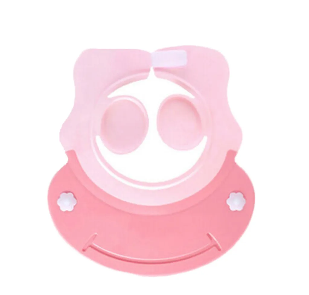 New High Quality Baby Bathroom Safety Visor Cap Child Shower Cap Adjustable Soft Protect Drop Shipping