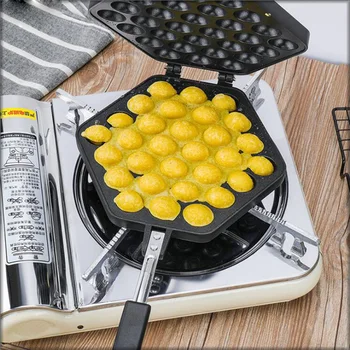

30 Holes Aluminum Alloy Takoyaki Pan Takoyaki Maker 30 Holes Chibi Maruko machine Baking Forms Mold Pan Octopus Baking Machine