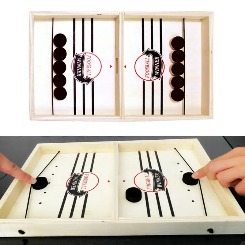 Fast Sling Puck Game Paced SlingPuck Winner Table Hockey Board Family Games Gift 