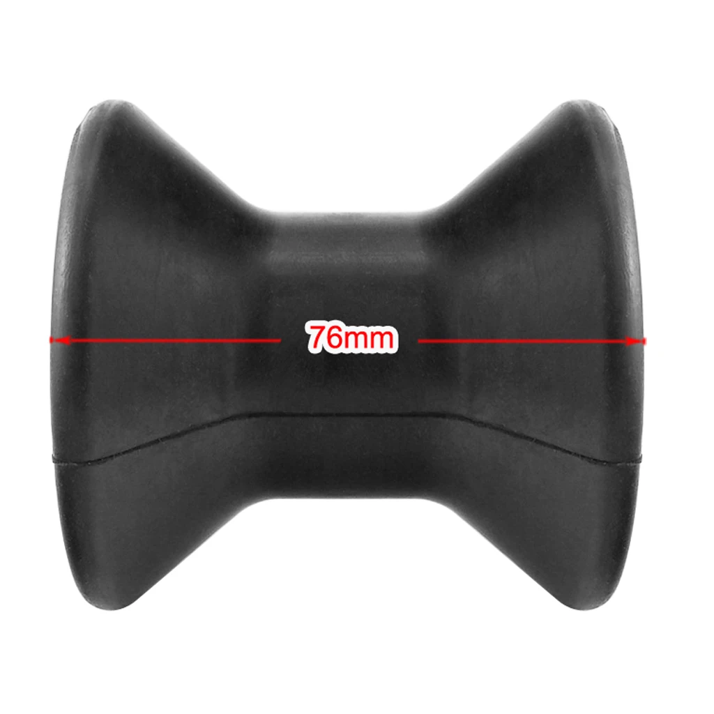 6 Pcs Bow Roller Assembly Black- Replacement Parts And Accessories For Ski Boat