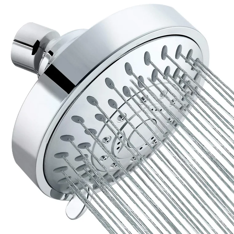 

American-Style 4-Inch Shower Nozzle Amazon 5 Feature High Pressure dianyuansu du mian Shower Head Hotel Shower Head