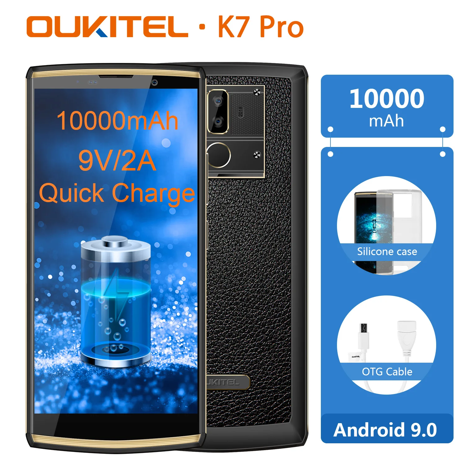 OUKITEL K7 PRO 6 0 &quot4 Гб Оперативная память 64 Встроенная Octa Core Android 9 MT6763 смартфон 13MP + 5MP
