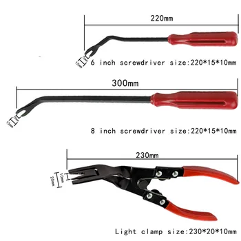 

Universal Car Trim Removal Tools Kit Auto Audio Dash Door Window Clip Fastener Remover Nylon Dash Door Panel Stereo Tool Set