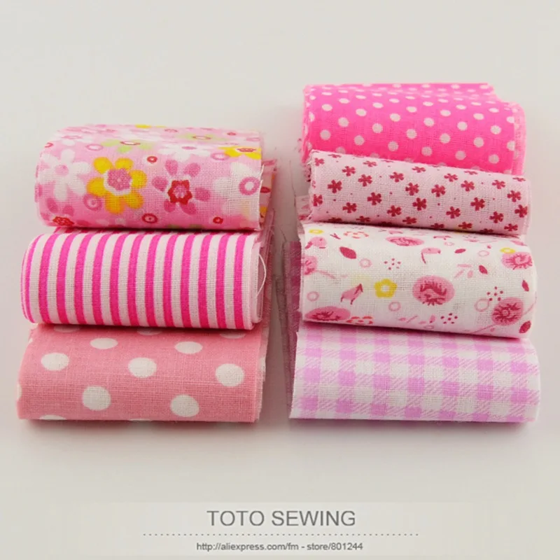 Booksew F032# fabric strips pink jelly roll patchwork 5cmx100cm handmade DIY crafts tildas textile quilting | Дом и сад