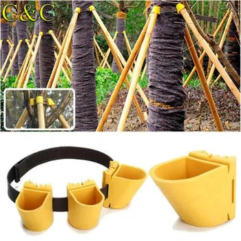 

3 Sizes Gardening TPR Fruit Tree Fixation Support Tool Plant Windbreak Support Protection Binding Holder Kit