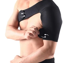 Усиленный компрессионный Регулируемый одиночный фиксатор для защиты спины, тренировочный бандаж для левого и правого спорта, поддерживающий плечевой ремень, обертывание для спортзала