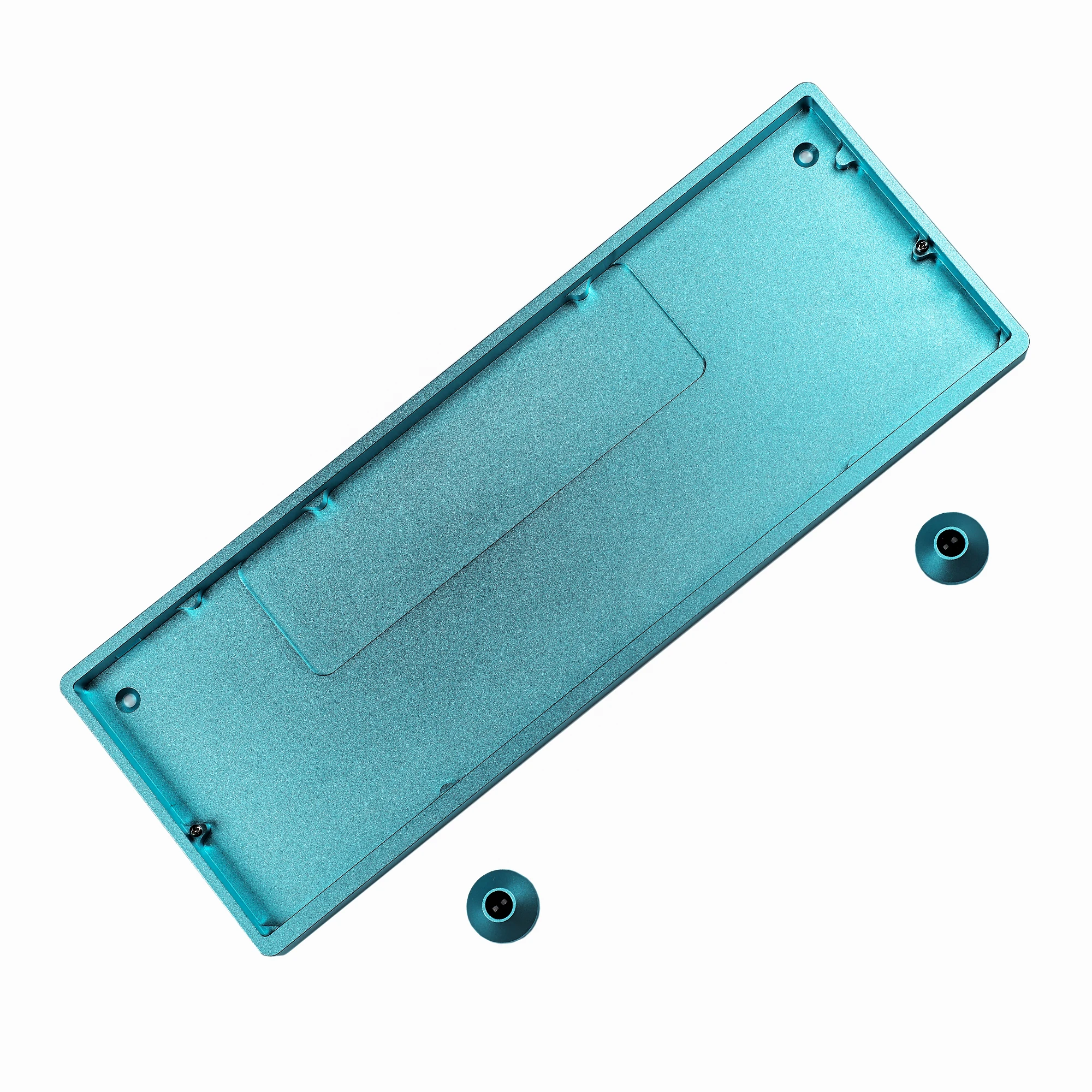 Alu Case para Id75 Gk61 Gk64 Gk61x Gk61xs Gk64x Gk64xs Dz60 tipo c Xd75 Hotswap Pcb mx Teclado Mecânico Diy 60 61 64 - Imagem 5