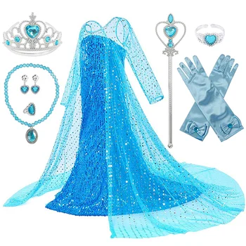 

Princess Girls Dress Party Performance Costume Dress Fancy Cosplay Dress Birthday Party Clothing Toddler Girl Christmas Outfits