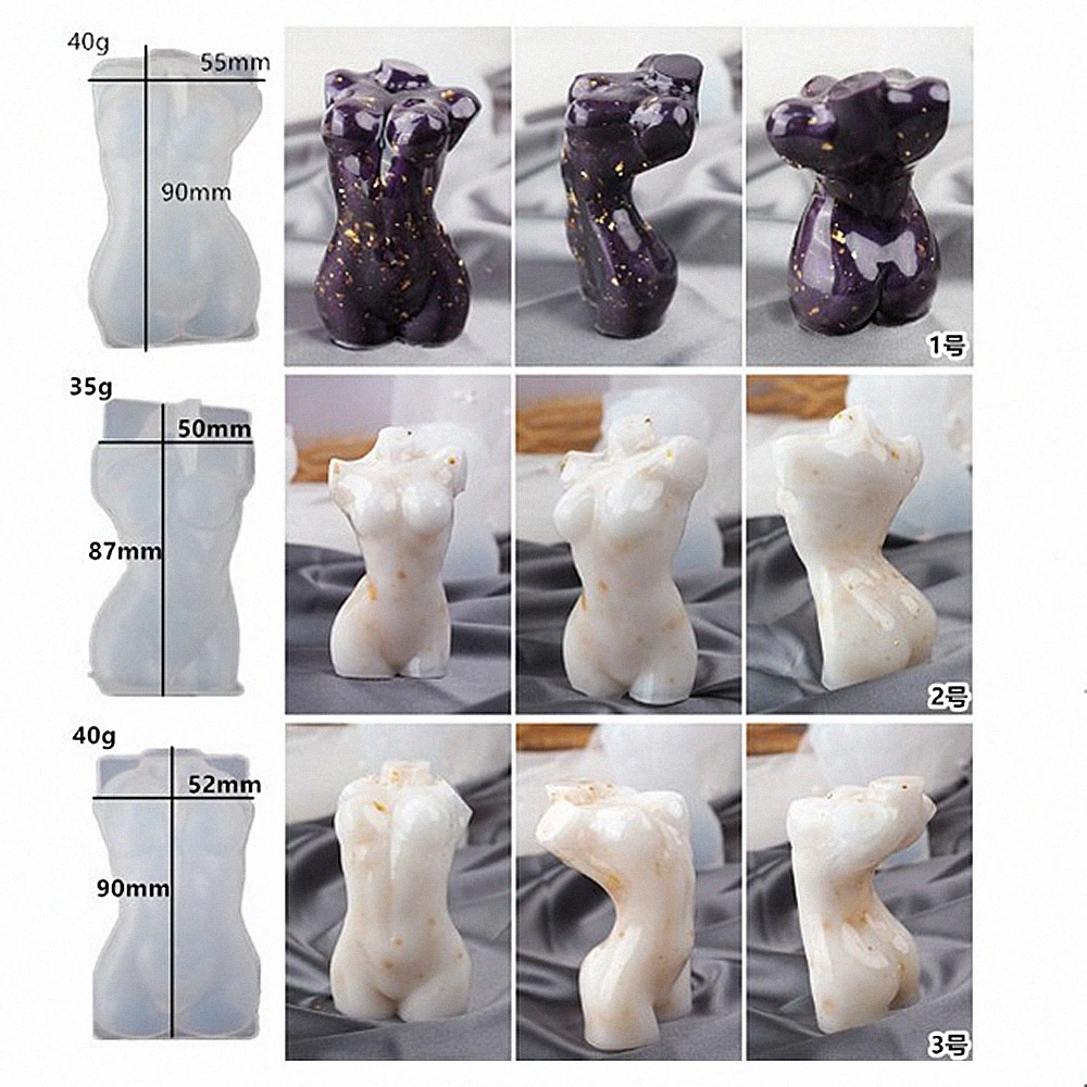 BODY CANDLE| Female body torso candle| candele colourful body candle hand poured candle scented female body figure candle