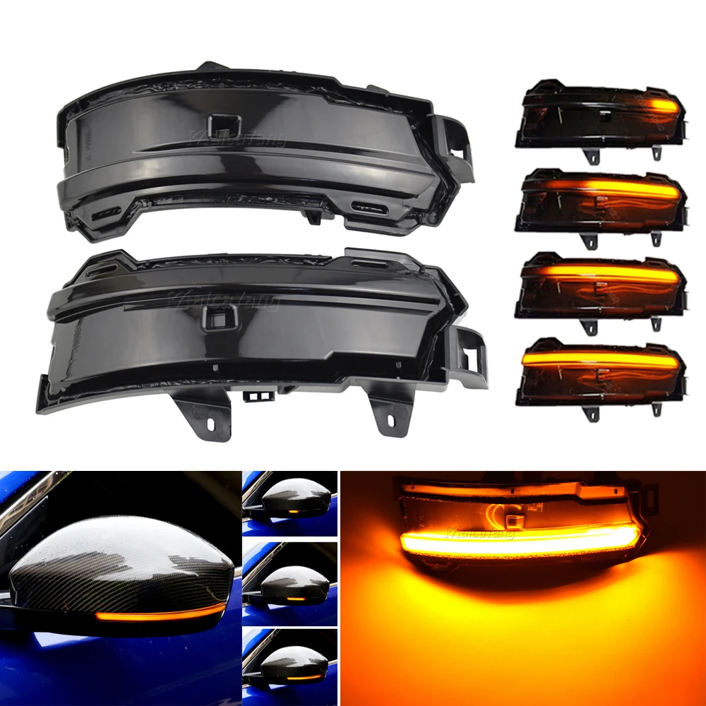 LED Dynamic Turn Signal Light Side Mirror Lamp For Land Rover Discovery Sport Range Rover Evoque Velar For Jaguar F-Pace E-Pace