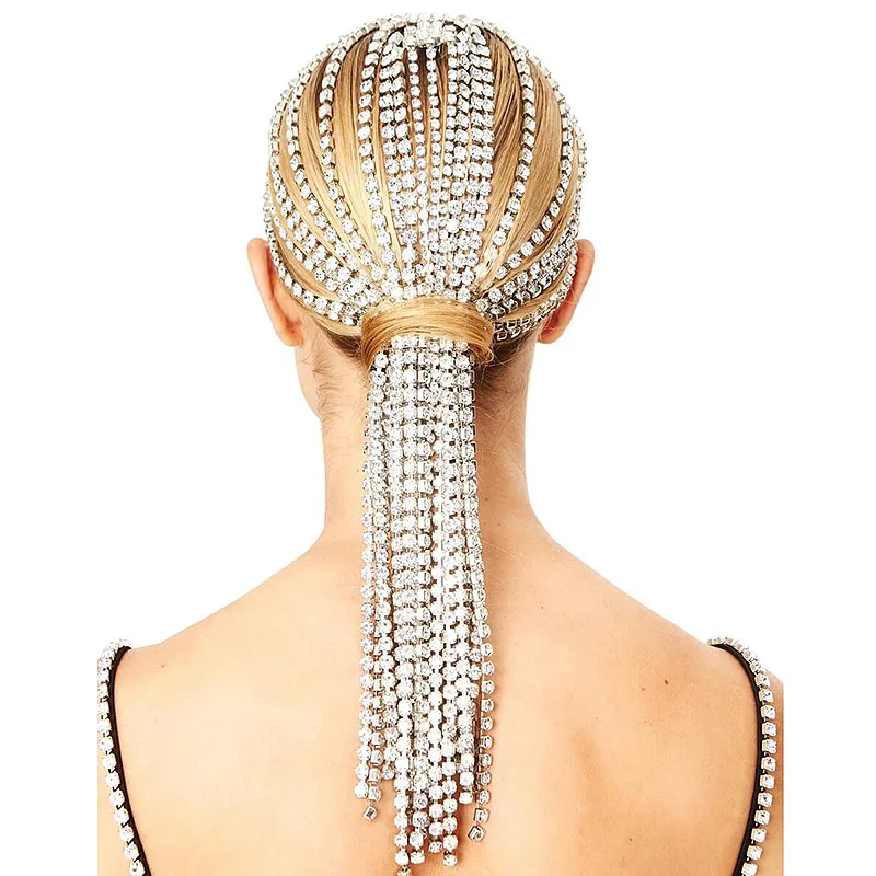 Crystal Rhinestone Hair Jewelry Accessories Women Rhinestone Hair