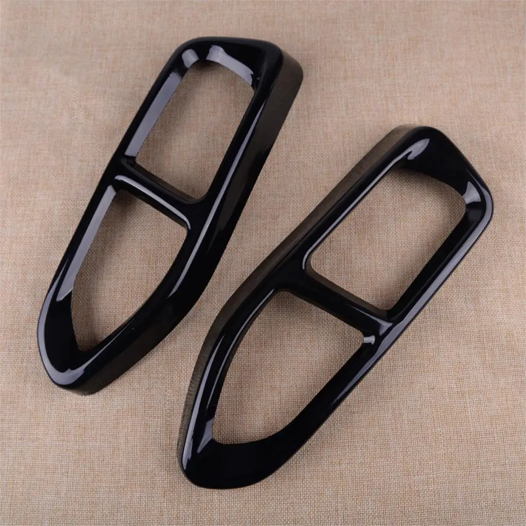 

DWCX 2PCS Car Black Double Exit Exhaust Muffler Pipe Tip Cover Trim Moulding Fit for BMW 7 Series G11 G12 2016 2017 2018