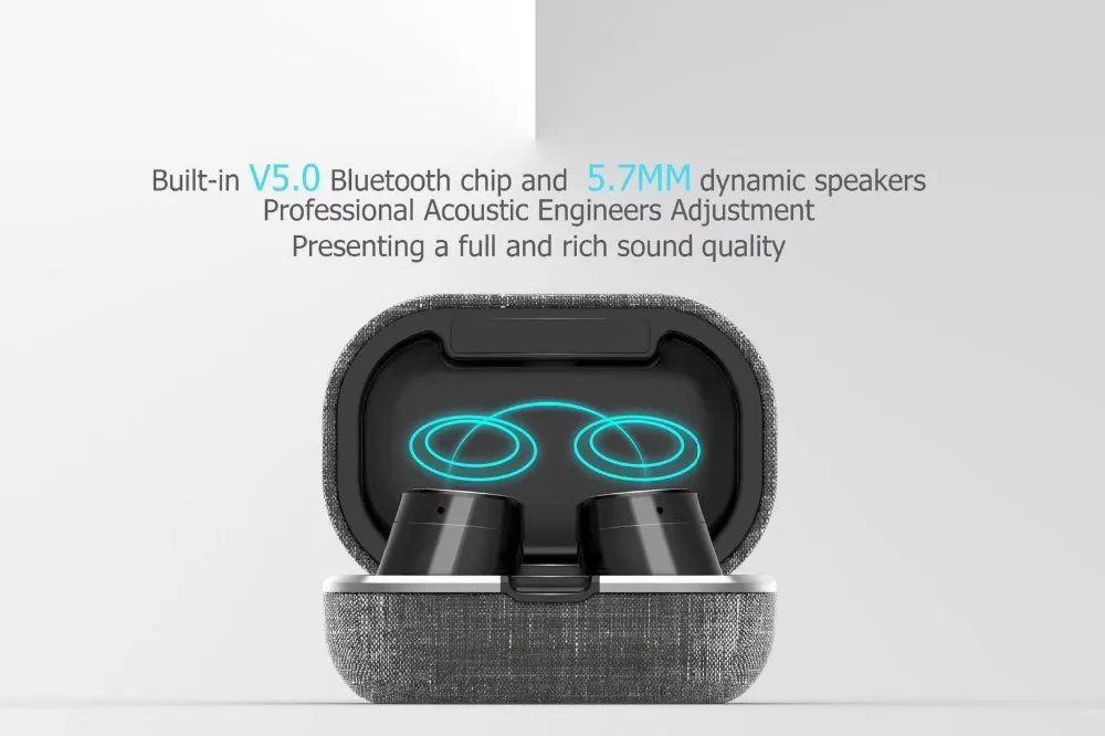 10 TWS Bluetooth наушники HD стерео Беспроводная гарнитура с шумоподавлением Игровые наушники ткацкие материалы отпечаток пальца сенсорный