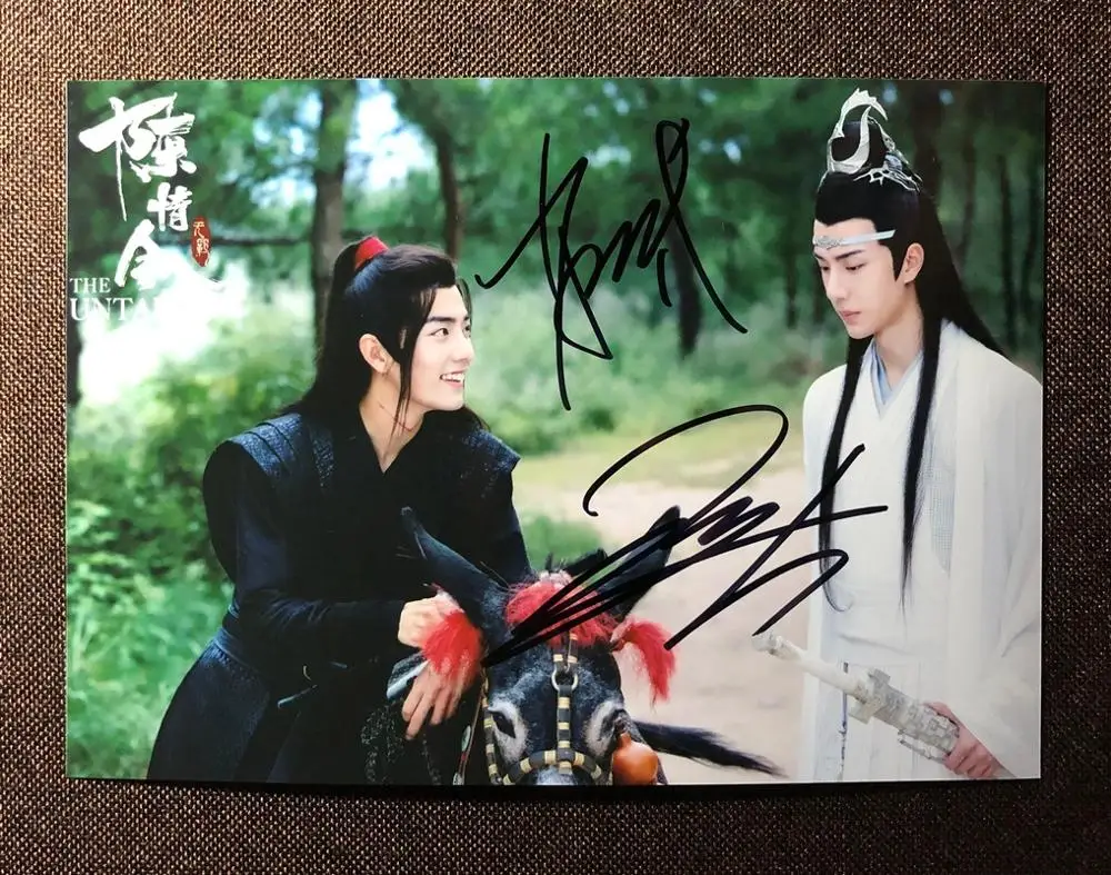 Предоплата The Untamed 2CD limited подписанный Xiao Zhan YiBo с автографом OST 12.15. Китайский Поп - Цвет: group photo 10