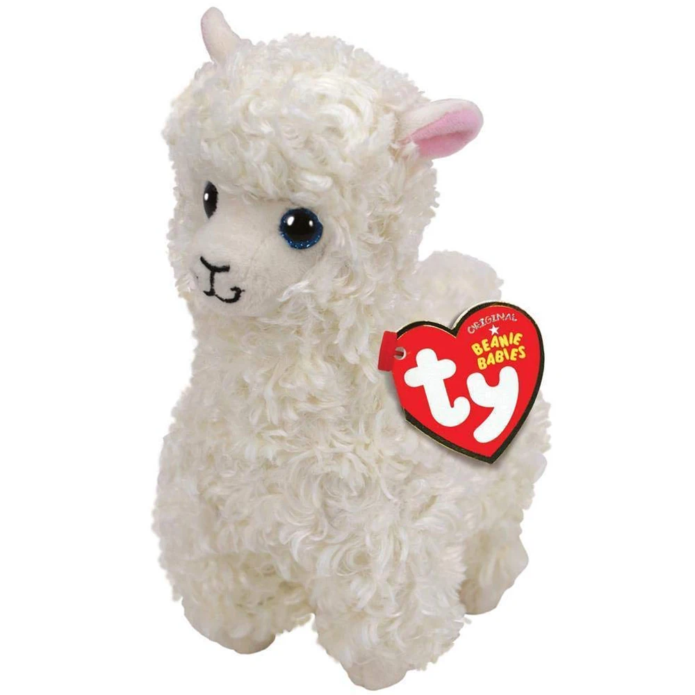 Оригинальные шапочки для детей " 15 см Lily the White Llama плюшевые обычные мягкие игрушки для кукол с сердечком