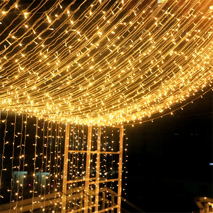 

Outdoor String Light 10/20/30M Christmas Fairy Twinkle Light 8 Lighting Modes Plug In Waterproof Light For Christmas Tree Garden