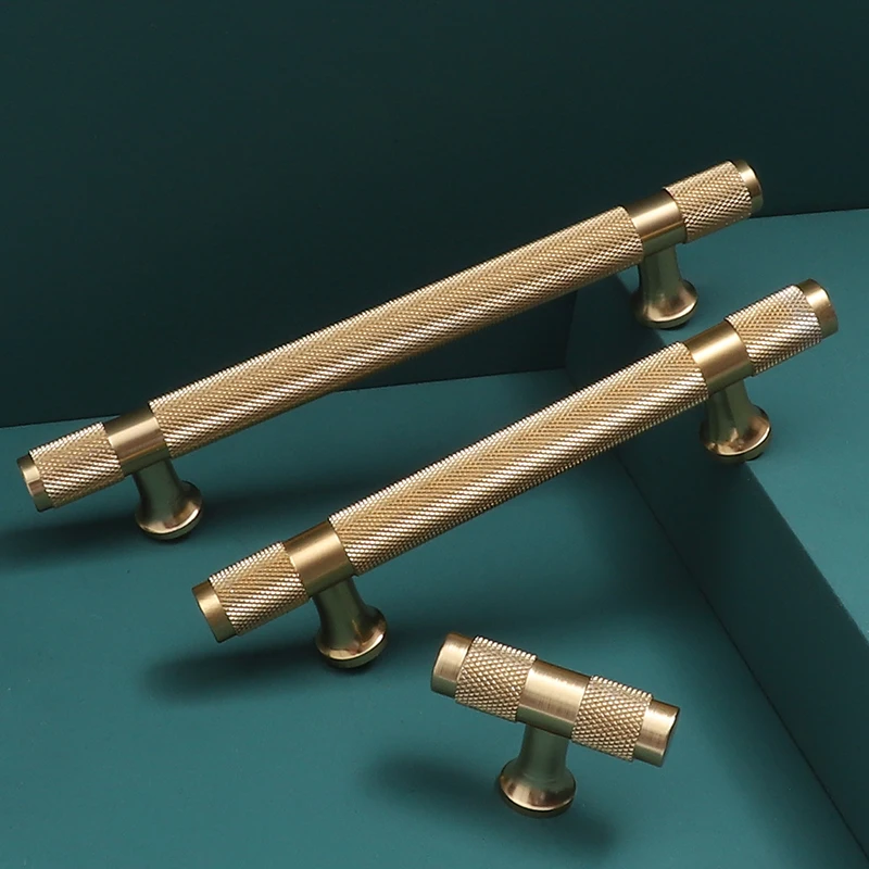 Metal Furniture Cabinet Drawer Handle Gold Black Luxury T Bar Cupboard Kitchen Wardrobe Dresser Door Pull Knob Handle Hardware Furniture Handles Kitchen Door Handles