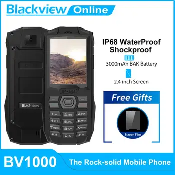 

Blackview BV1000 3000mAh 2.4inch Rugged Mobile Phone IP68 Waterproof Shockproof MTK6261 Dual SIM FM Flashlight Mini Cell Phone