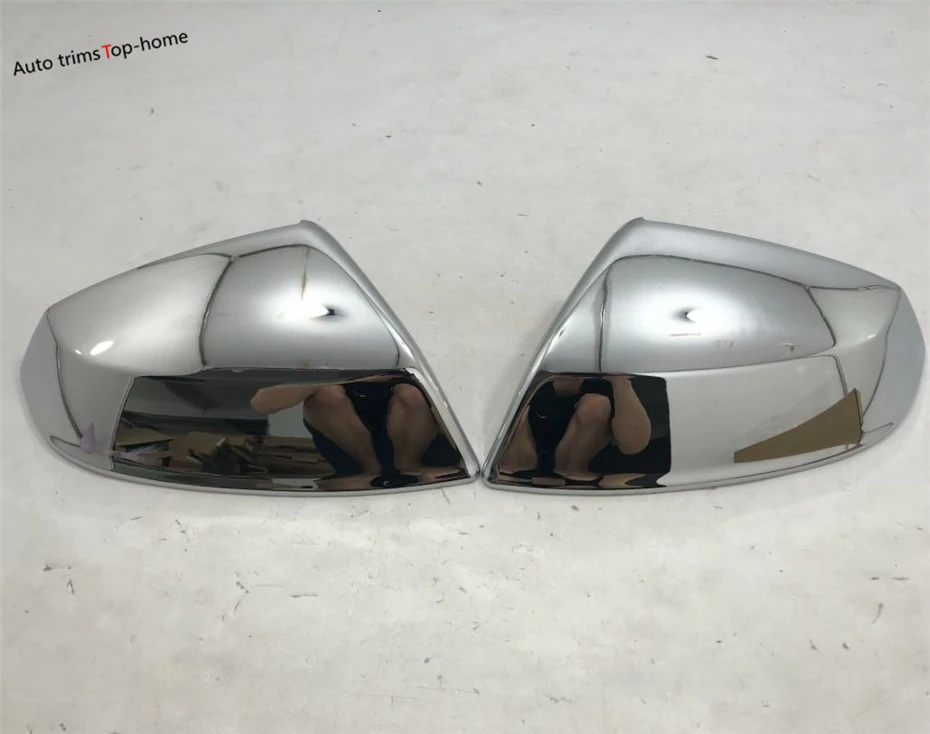 Yimaautoпланки Боковая дверь зеркало заднего вида украшение крышка отделка Подходит для Audi Q5 ABS внешний/хромовое углеродное волокно вид