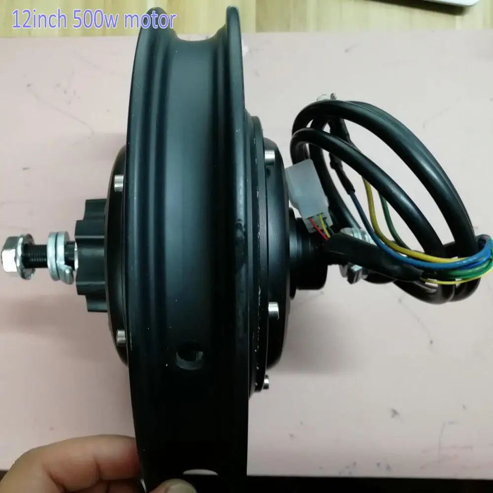 12 дюймов 36v48v500w безредукторный двигатель с датчиком hallsensor дисковый/Барабанный тормоз Электрический велосипед Скутер MTB трехколесный велосипед подвижность ATV часть мотоцикла