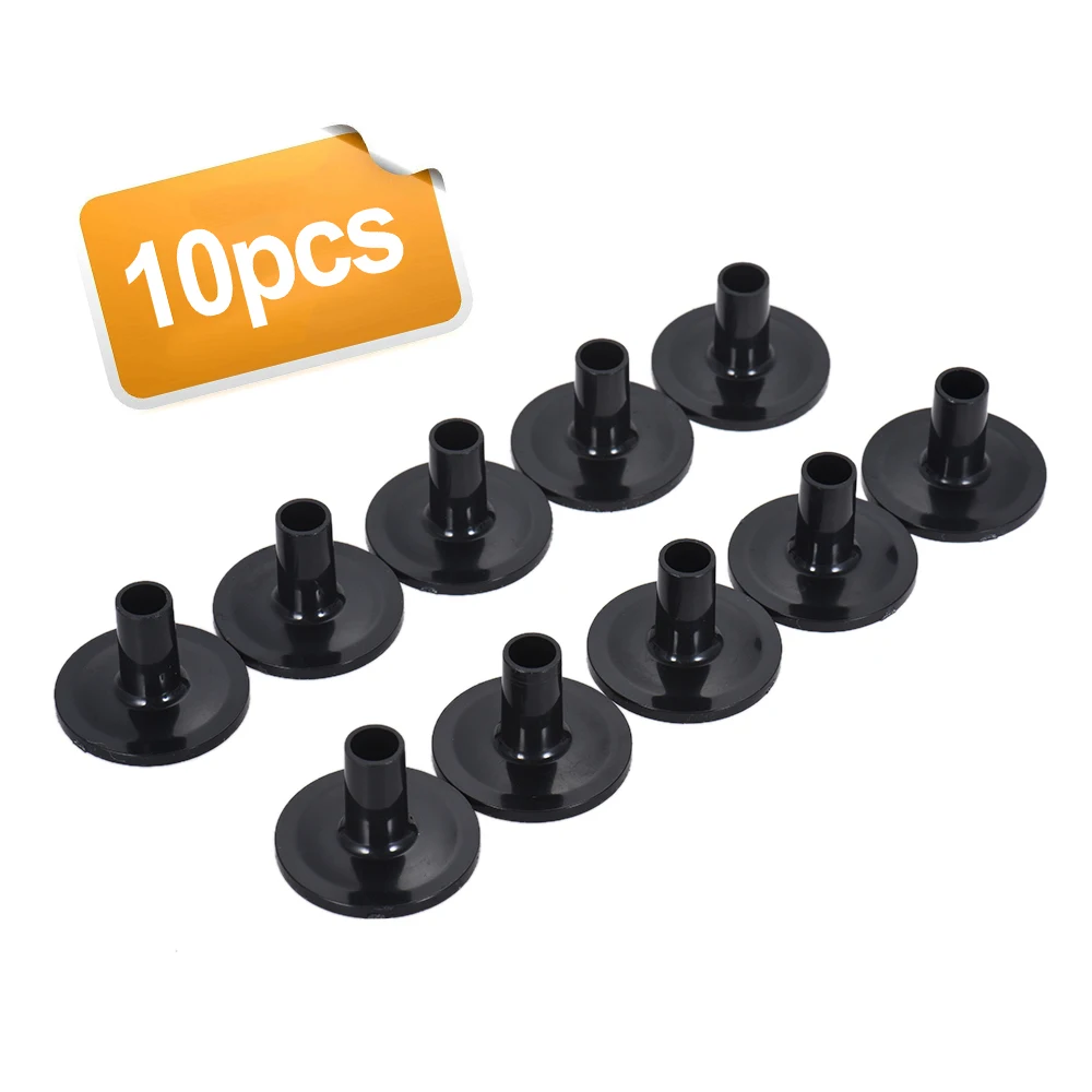 Black Drum Cymbal Sleeves Plastic Drum Set Cymbal Stands Replacement