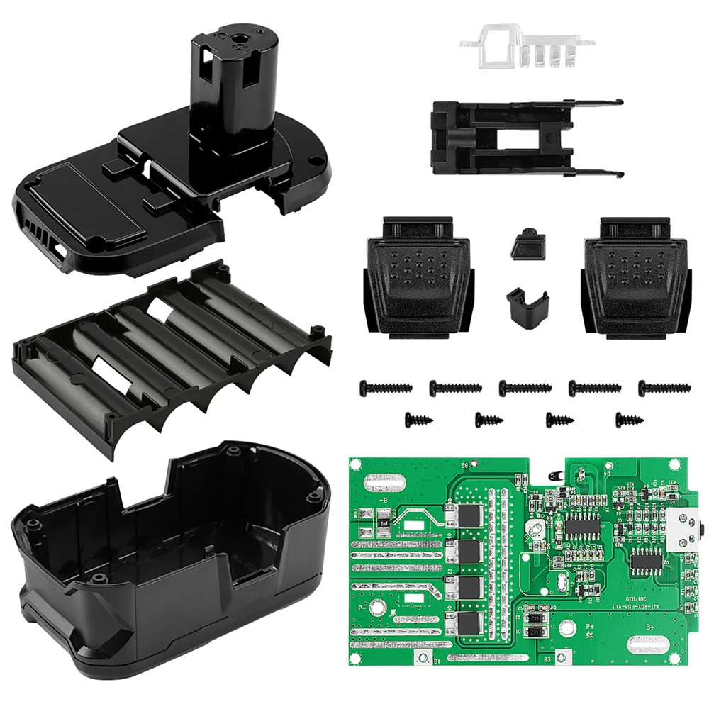 

For RYOBI 18V /P103 /P108 Battery Protection Circuit Board PCB Board Plastic Battery Case PCB Box Shell Kit