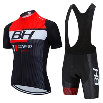 

2020 New BH Pro Red Short Sleeve Cycling Jersey Cycling Men's Cycling Jersey Summer Breathable Cycling Jersey