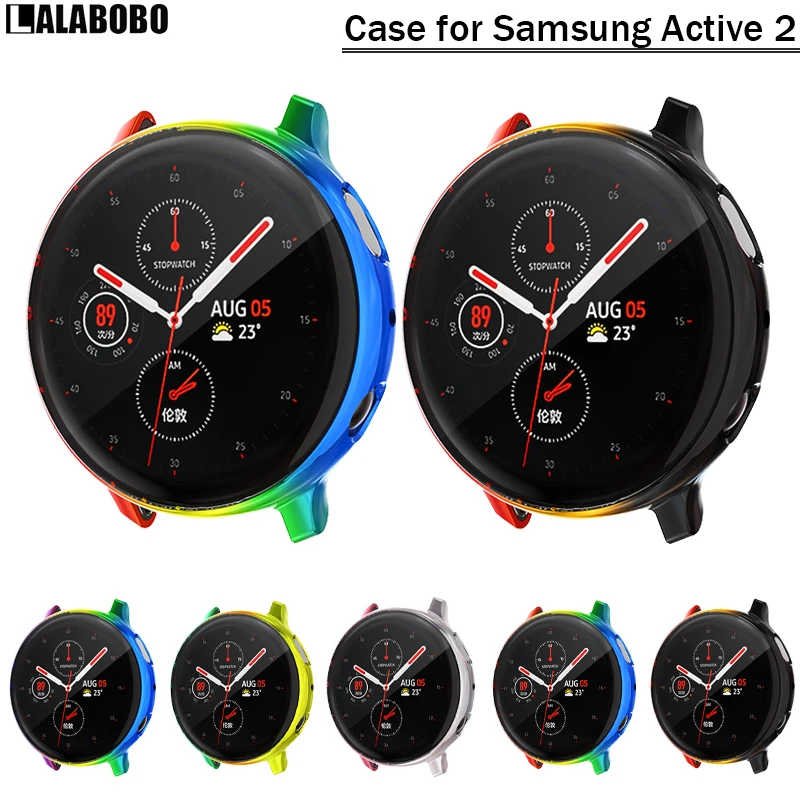 Новая защитная пленка + ТПУ защитный чехол для Samsung Galaxy Watch Active 2 44 мм/40 мм Active2