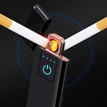 

Galiner Electric Lighter Usb Smoking Rechargeable Lighters Arc Flameless Mini Metal Cigarette Lighter