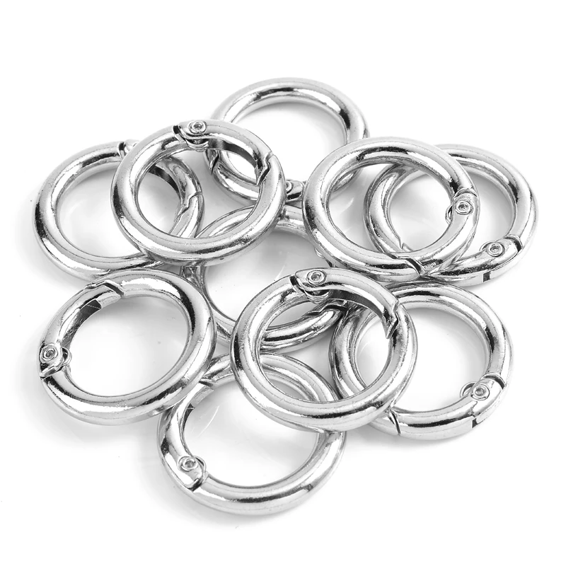 Metal Spring Gate O Ring for DIY Jewelry Making Keychain Bag Clips 8 Ha0246e491b2348ec9d93c4ec5c84b833z