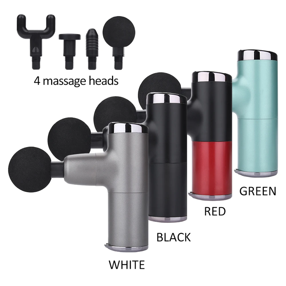 Мини массажный пистолет Карманный облегчение боли тела 4 цвета пластиковый тип c