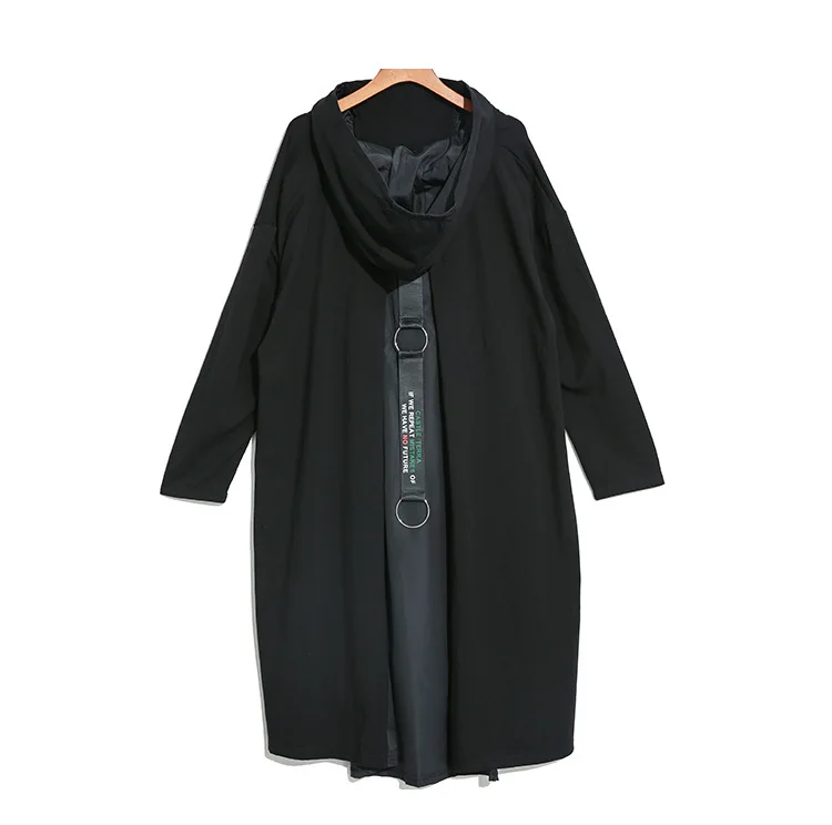 Max LuLu Модные корейский стиль Осенняя Женская одежда в стиле панк женские с капюшоном платья с карманами Винтаж элегантный уличная длинные Vetsidos
