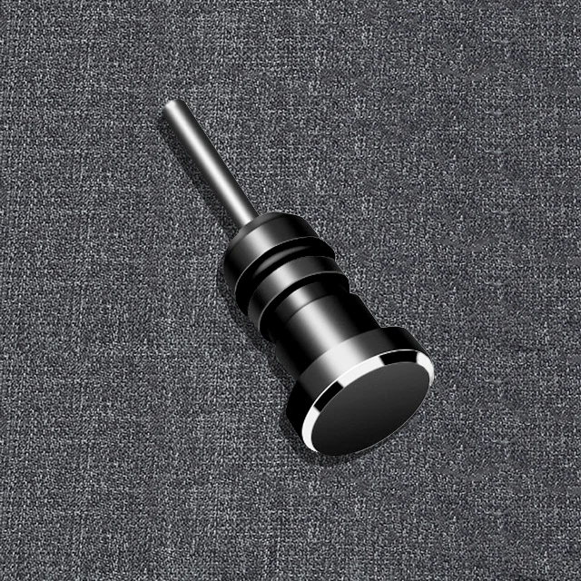 CatXaa аудио 3,5 мм Dust Plug Card 6 Pin для телефона AUX Красочные Анти Джек гарнитура 5 плюс получить интерфейсная карта - Цвет: Черный