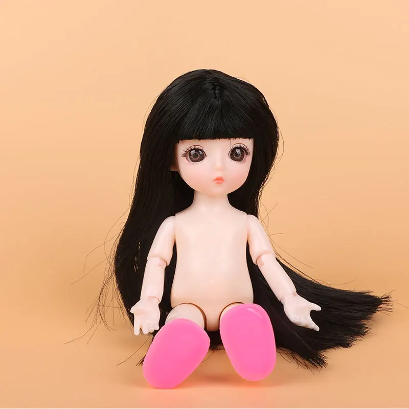 13 совместный подвижный BJD Детские куклы игрушки 1/8 17 см милые оригинальные куклы принцессы косметика "сделай сам" одеваются голые обнаженные куклы BJD для девочек - Цвет: A5