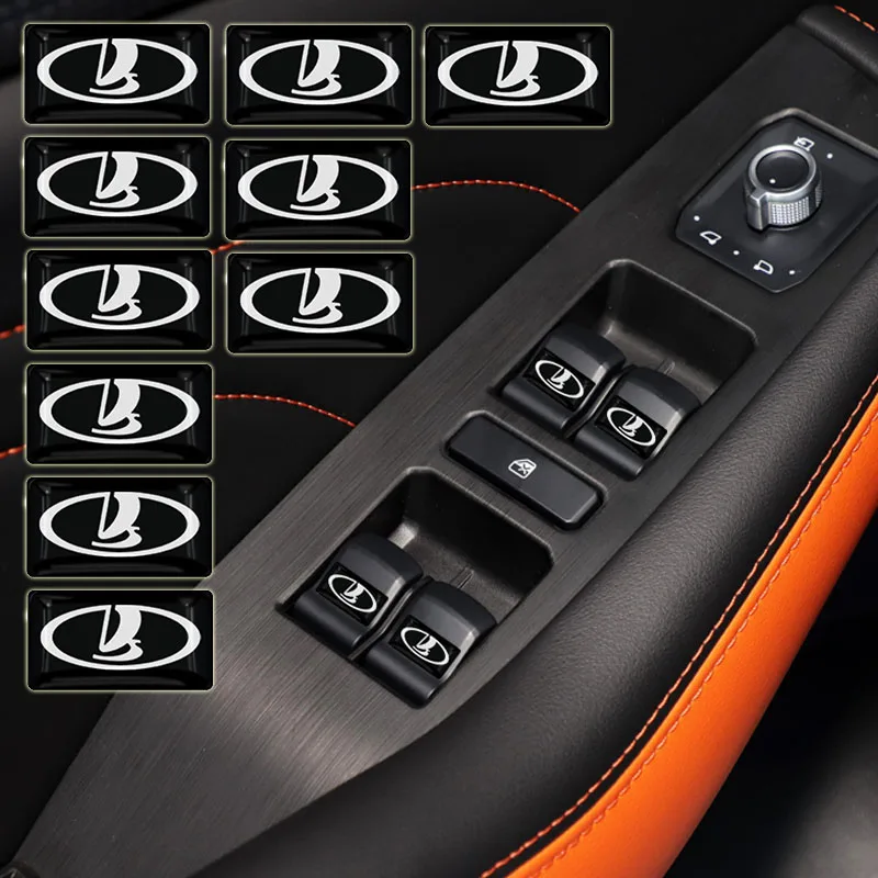 Автомобильная наклейка для LADA Vesta SW Cross Granta Priora Kalina Xray 2017 Largus Vaz Smara 2110 10 шт. |