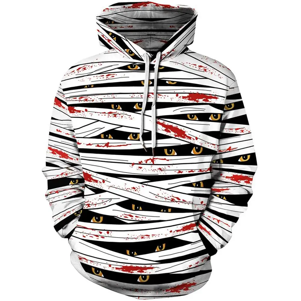 Толстовка Мужская/женская с капюшоном свободная бархатная кофта 3D принтом