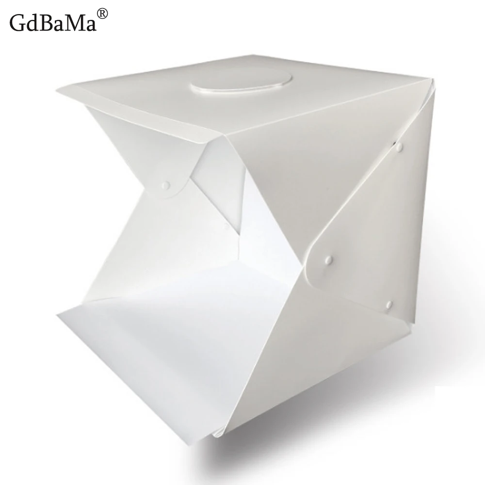 

40cm Mini Folding Lightbox Photography GdBaMa Studio Godox SoftBox LED Light Box Camera Photo Background Box Lighting Tent Kit