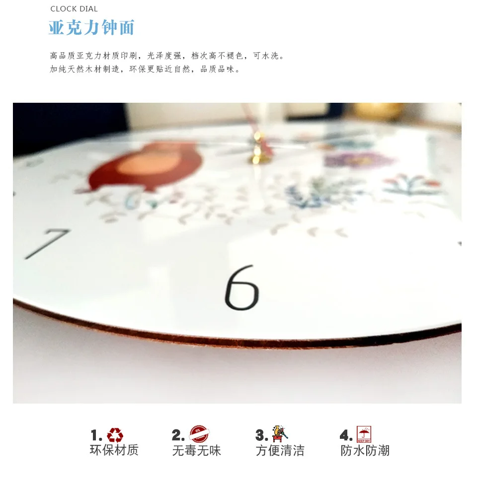 Hot Selling Home Moon Creative Living Room Wall Clock Acrylic Decorative Black Hole Clock