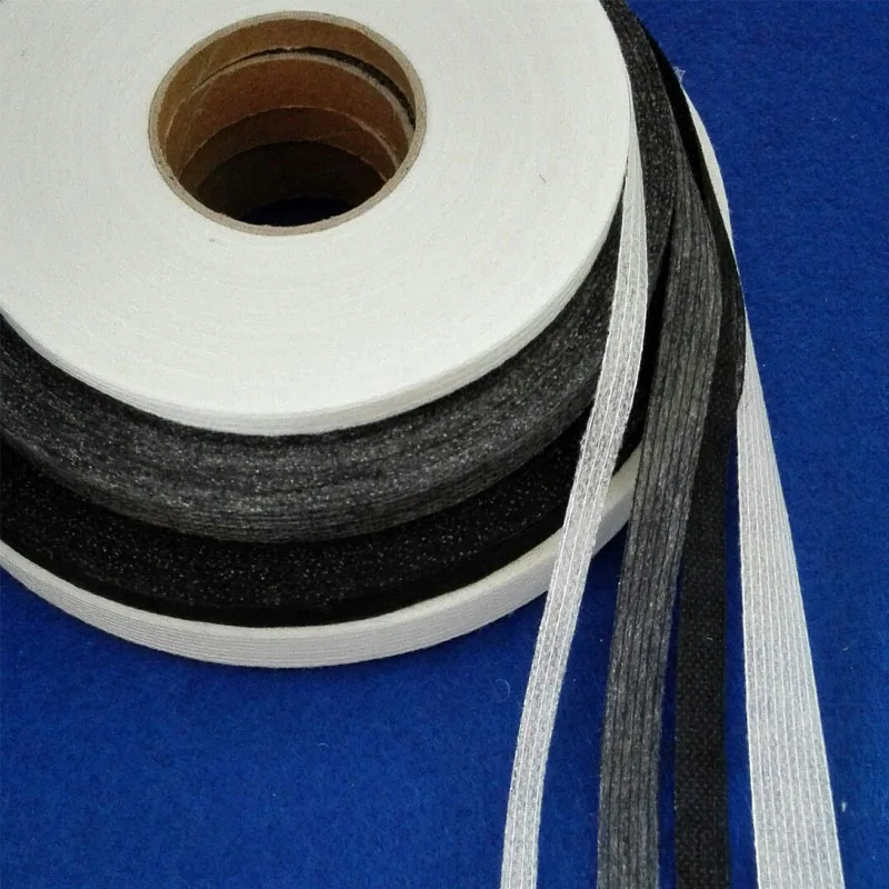 100 야드 접착제 Interlining DIY 헝겊 인형 용 단면 가용성 Garemets 용 패치 워크 소재 바느질 용 쉬운 패브릭 아이언
