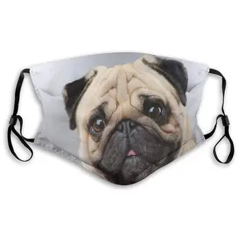 

Hipster Puppy Pug Dog Mouth Mask Face Mask For Men And Women Anti Pollution Half Face Mask Washable Reusable Muffle Mask For