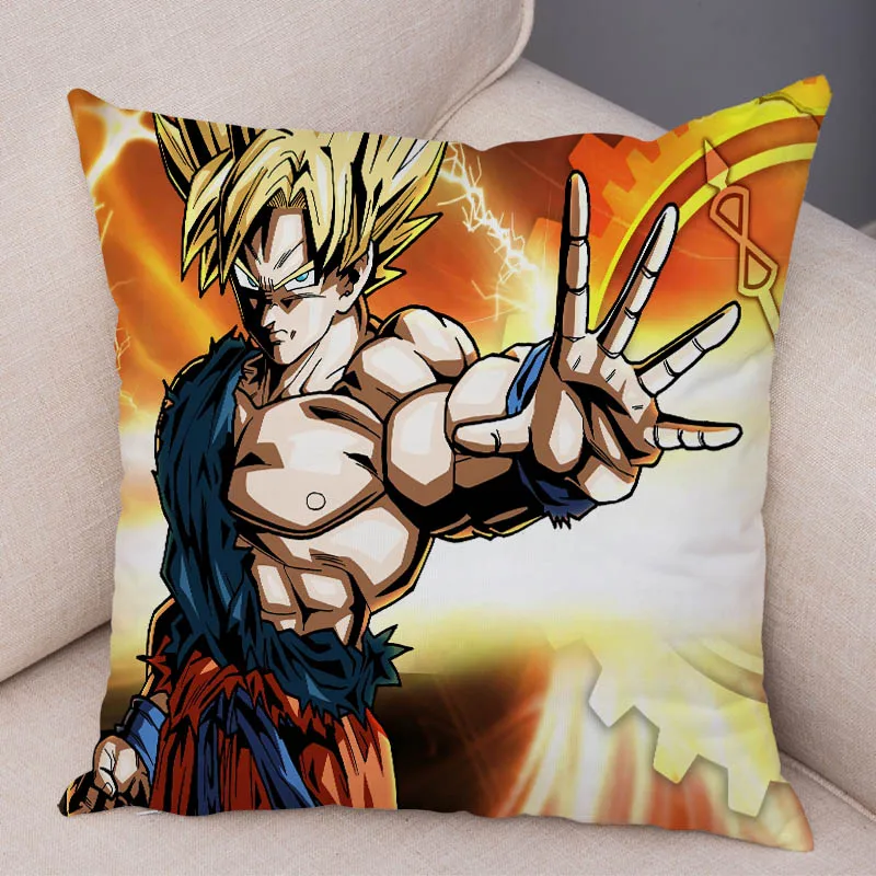 20 Супер Saiyan Dragon Ball наволочка для дивана Наволочка на подушку мультяшная мягкая короткая плюшевая 45*45 см Декор Япония наволочка с аниме - Цвет: 20
