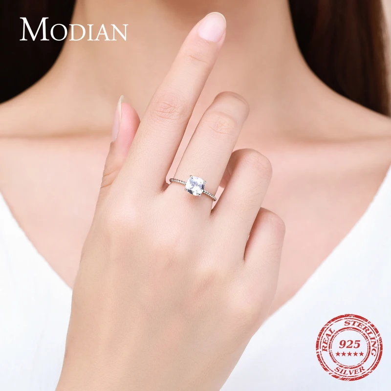 Modian haute qualité 925 bague de mariage en argent Sterling de